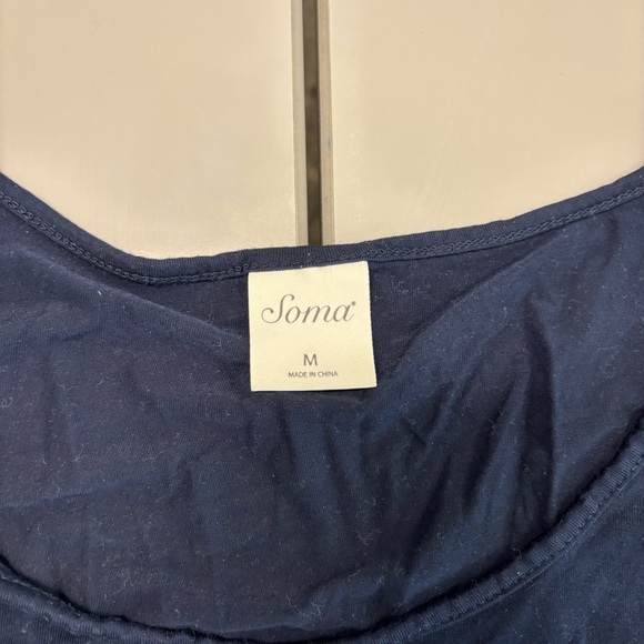 Soma navy blue summer pj set/ Lounge Set. Size Medium - Picture 7 of 10